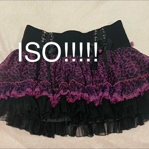 MAJOR ISO TRIPP LEOPARD SKIRT